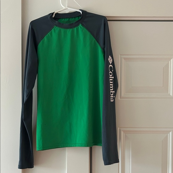 Columbia Kids' Green and Black Long Rashguard - Picture 1 of 3
